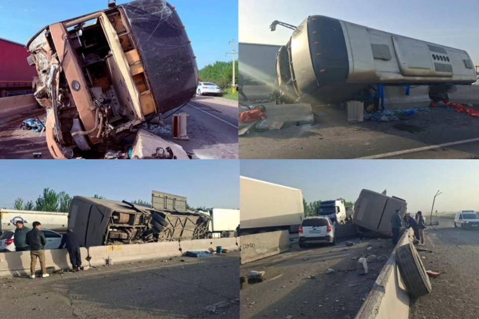 Jizzaxda avtobus YTHga uchradi, jarohatlanganlar bor